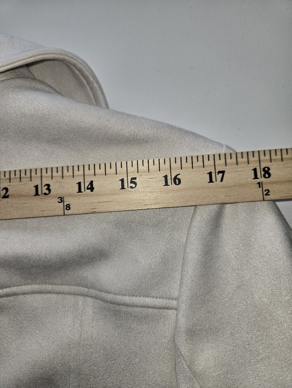 NWT Magaschoni Light Cream Zip-Up Super-Soft Faux Suede Leather Jacket Womens L - Picture 11 of 13